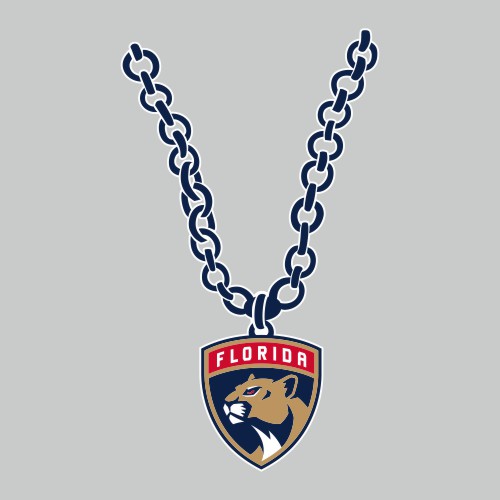 Florida Panthers Necklace logo iron on paper